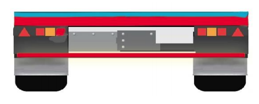 INSTALACIÓN TRASERA EN CARROCERÍAS TIPO PLANCHÓN, PLATAFORMA, GRÚAS DE GANCHO U OTROS QUE NO PRESENTEN BORDE PLANO EN EL EXTREMO TRASERO